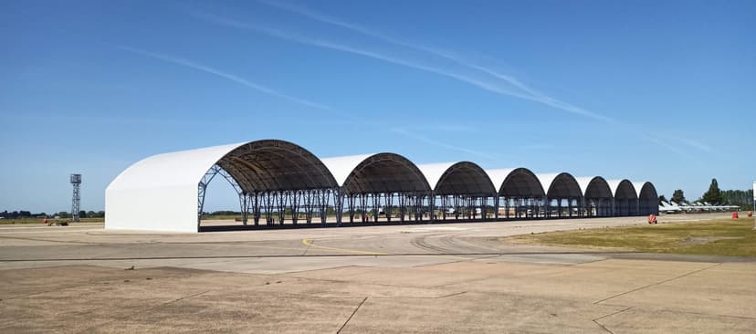RAF Coningsby military hangar construction featuring advanced quality control and engineering consulting services