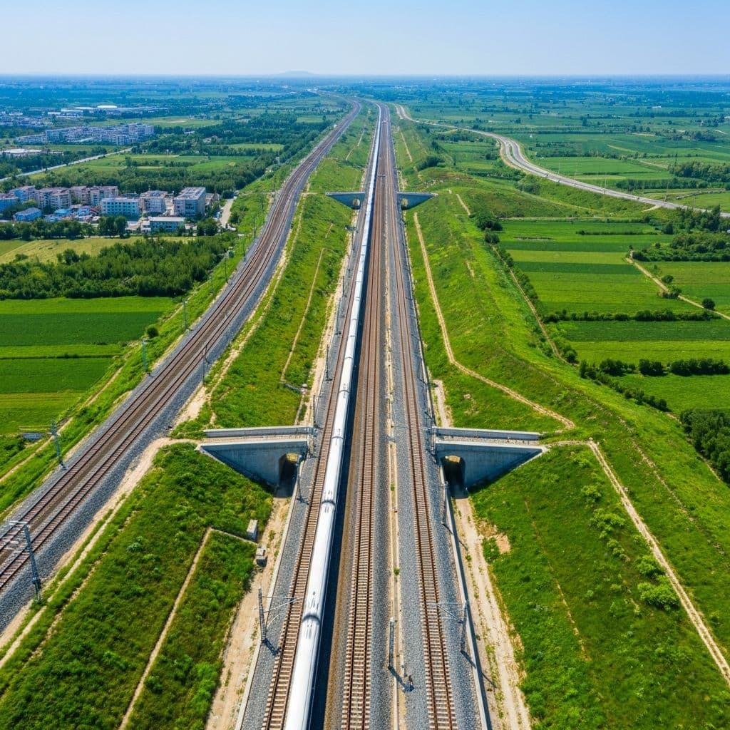 High-speed rail track infrastructure and systems