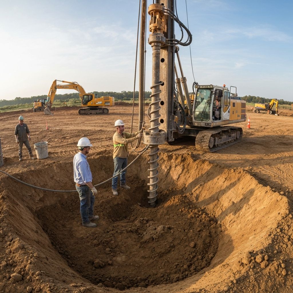Site investigation and geotechnical boring